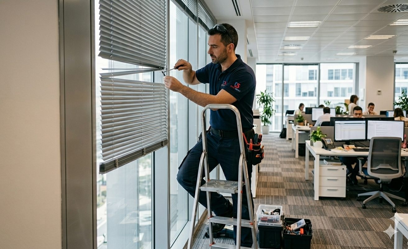 Reparación y mantenimiento de persianas horizontales y verticales para empresas — DECOSERVI
